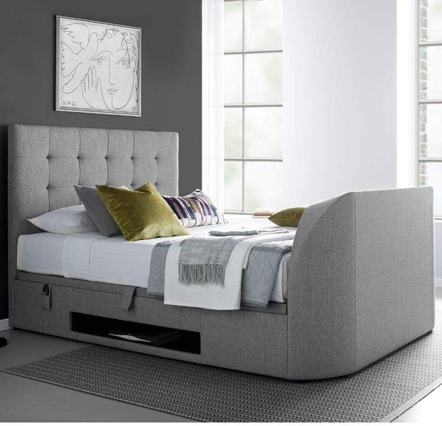 Fabric TV Ottoman Bed 1