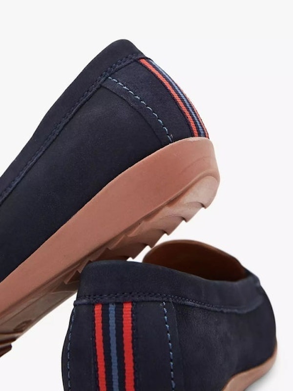 Men's Driving Suede Moccasins Navy 2