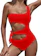 SHEKINI Women's One Shoulder Bandage Monokini 1