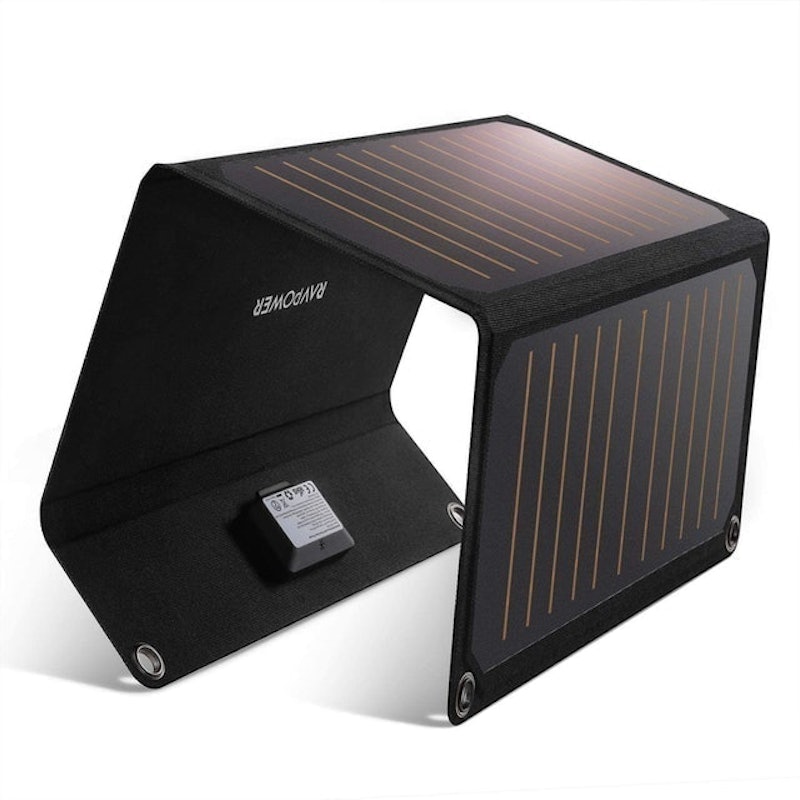 Dual USB Port Waterproof Foldable Camping Travel Charger 1