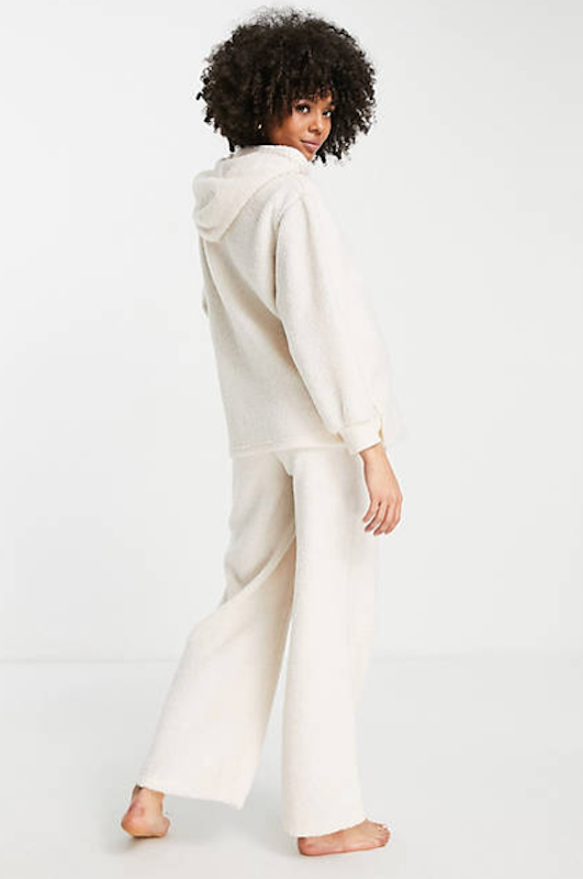 Maternity Lounge Borg Hoodie & Straight Leg Trouser 1