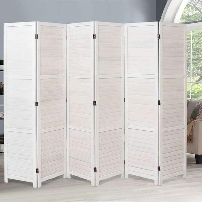 Wicker Folding Room Divider 2