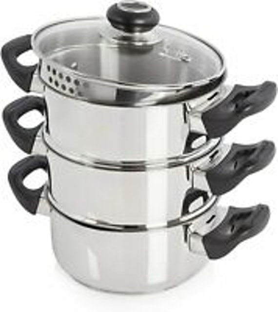 3-Tier Stainless Steel Steamer 2