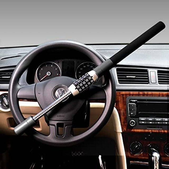 Reinforced Rod Car Steering Wheel Lock 2