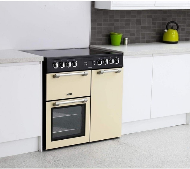Cookmaster 90cm Electric Range Cooker with Ceramic Hob - Cream 3