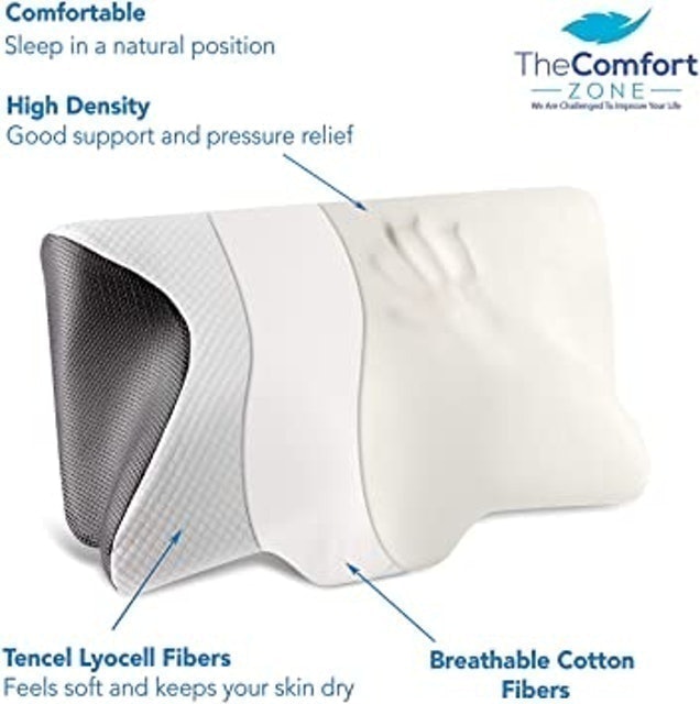 New Orthopedic Memory Foam Pillow With Cooling Tencel Fibers 2