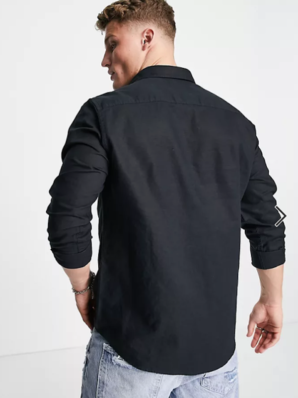 Long Sleeve Linen Blend Shirt 2