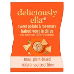Sweet Potato & Rosemary Baked Veggie Chips