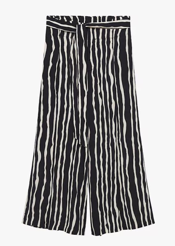 Asymmetric Stripe Culottes 3