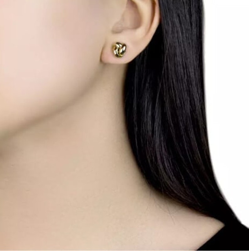 18ct Gold Knot Earrings 2