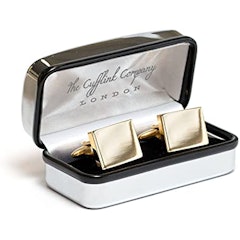 Personalised Square Gold Cufflinks