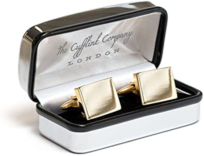 Personalised Square Gold Cufflinks 1