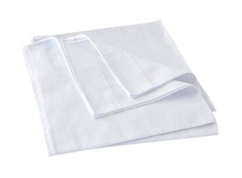 10. Hankytex Men’s White Handkerchiefs Assorted Woven 100% Cotton Pack of 12 1