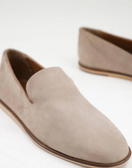 Loafers in Grey Soft Leather 3