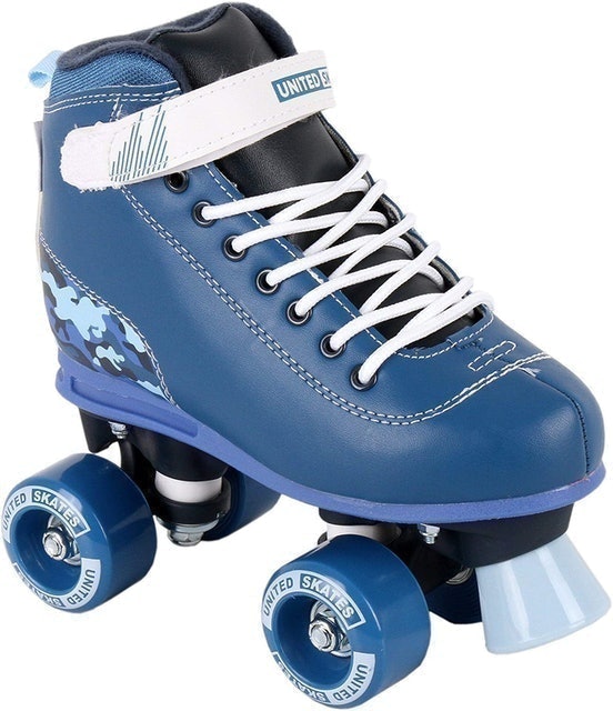 Blue Semi-Soft Kids' Recreational Roller Skates 1