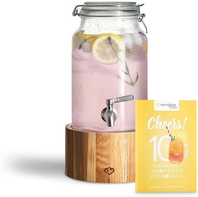 Greta Glass Beverage Dispenser 1