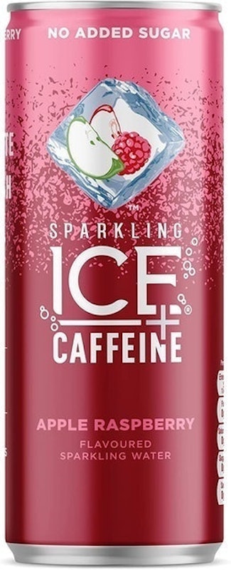 Apple Raspberry Flavored Sparkling Caffeine Water 1
