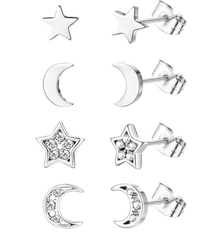 4 Pairs Hypoallergenic Earrings Set 1