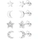 Milacolato 4 Pairs Hypoallergenic Earrings Set 1