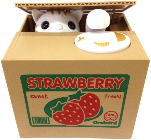 Cute Coin-Stealing Cat Money Box 1