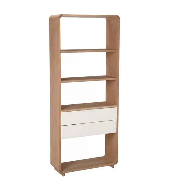 Mira Wide 2 Drawer Bookcase 1
