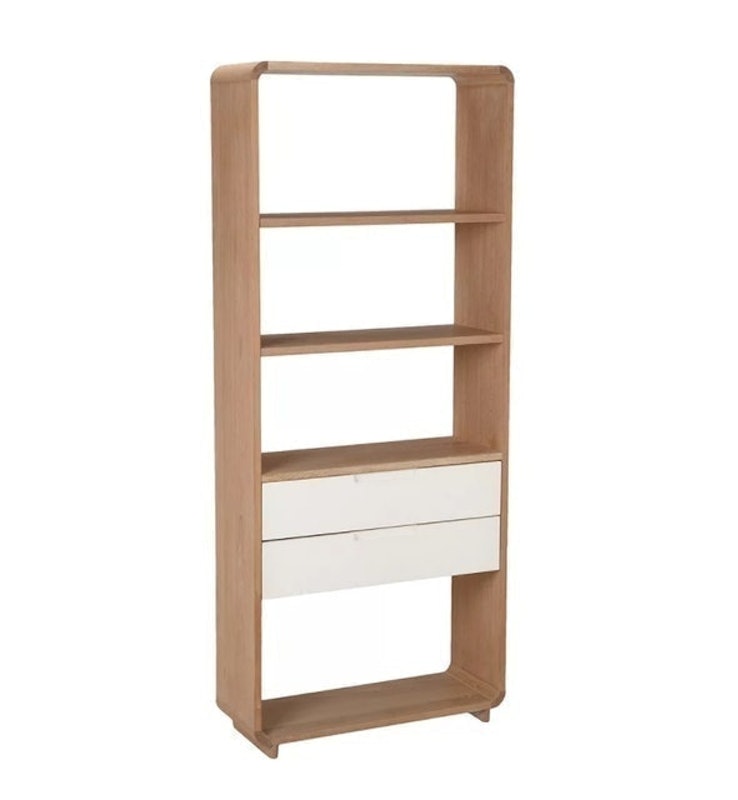 Mira Wide 2 Drawer Bookcase 1