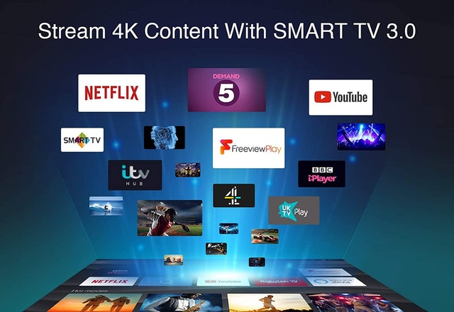 55 Inch 4K LED Ultra HD Smart TV 2
