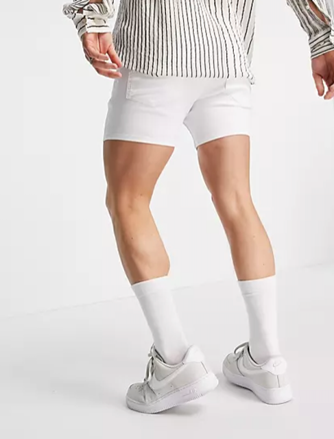 White Denim Shorts 2