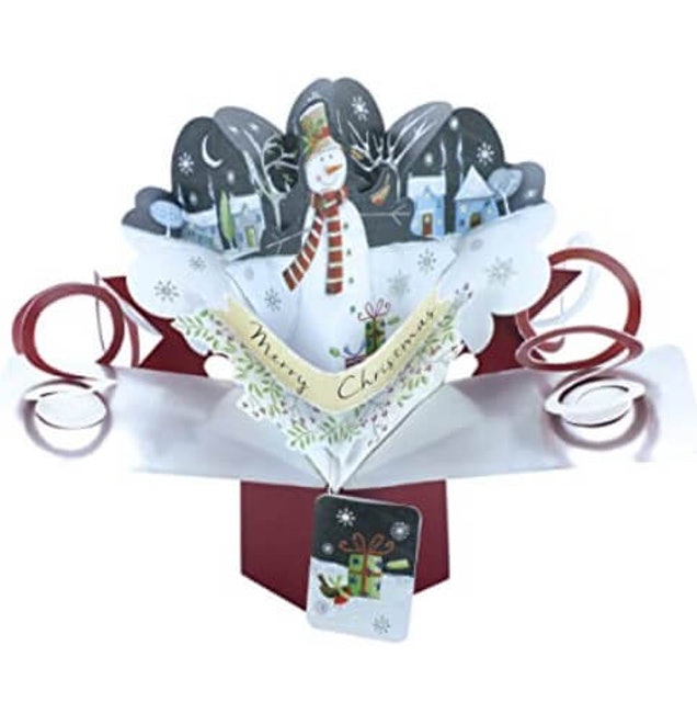 Jolly Snowman Christmas Pop-Up Greeting Card 1