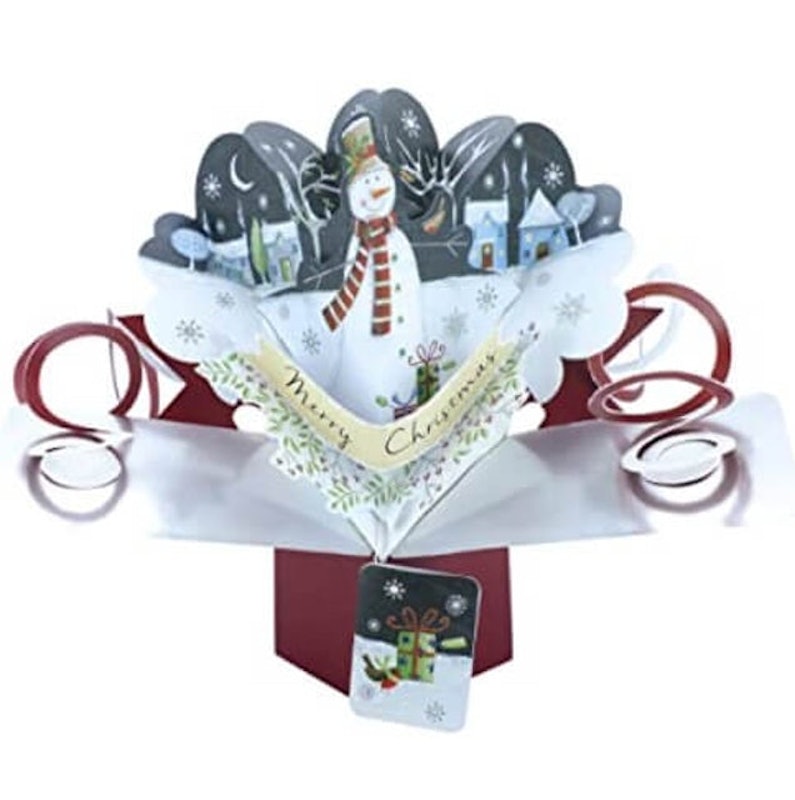Jolly Snowman Christmas Pop-Up Greeting Card 1