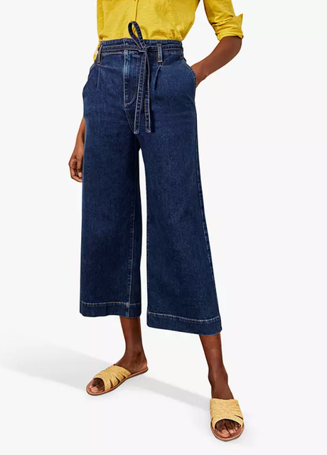 Wide Leg Denim Culottes 1