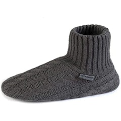 Men's Cable Knit Slipper Socks