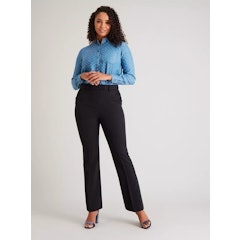 Black Bootcut Trousers With Stretch