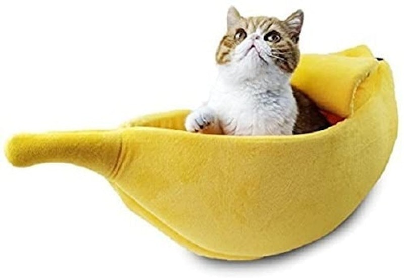 Cute Banana Cat Bed 1