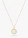 IBB 9ct Gold Freshwater Pearl Sunray Pendant Necklace 1