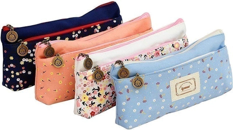 Set of 4 Pastorable Flower Pencil Cases 1