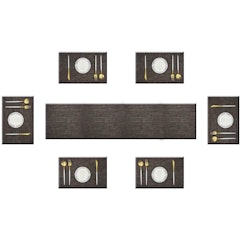 Woven Placemats With Table Runner