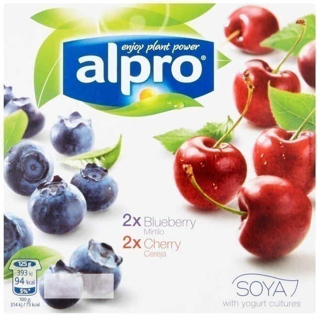 Blueberry & Cherry Soya Yogurt Alternative  1