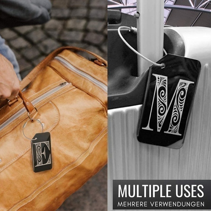 Initial Luggage Tags 2
