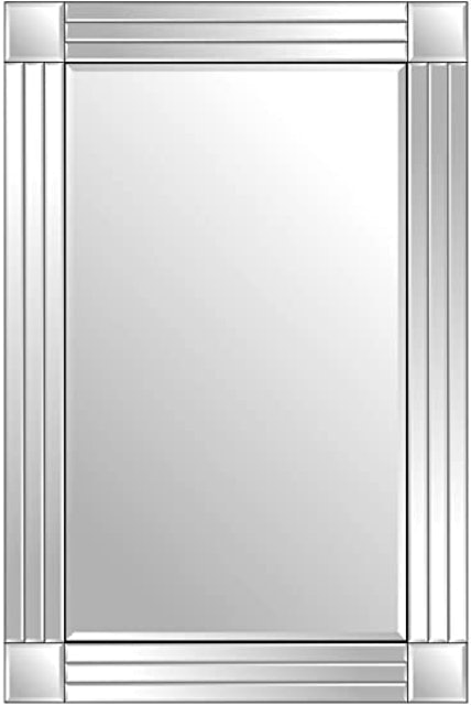Silver Triple Bevelled Venetian Wall Mirror 1