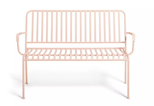 Pink Garden Bench 2