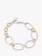 Tutti & Co Two Tone Oval Link Chain Bracelet, Silver/Gold 1