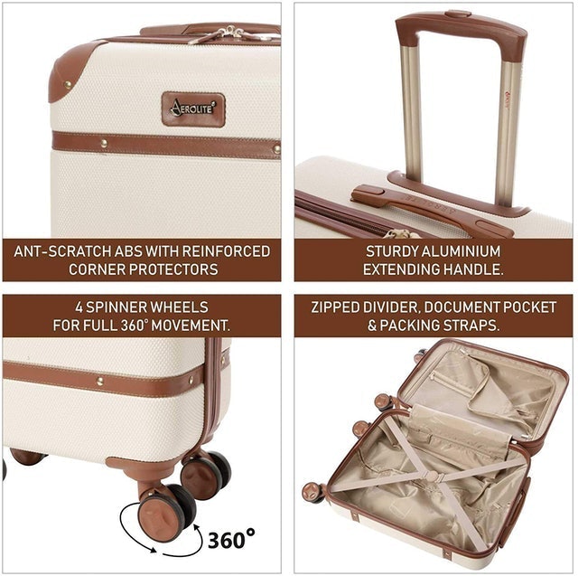Classic Vintage Hard Shell Suitcase 3