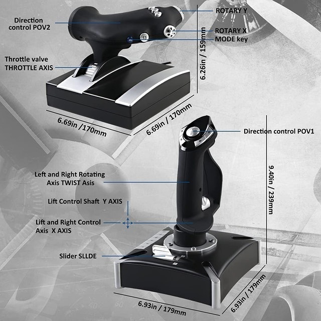 Flight Stick With Throttle 2