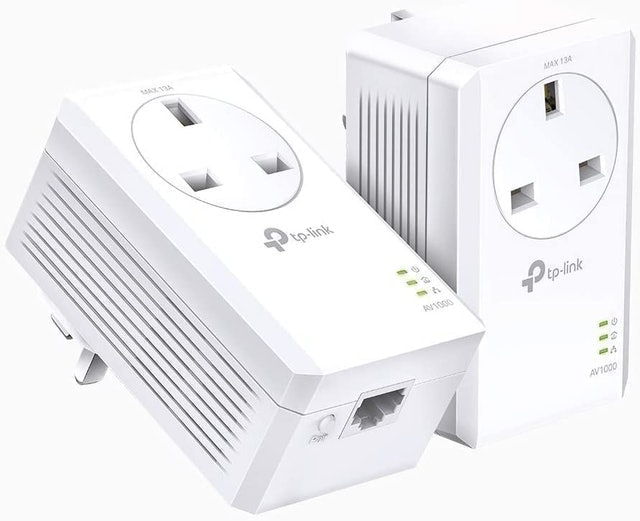 AV1000 Gigabit Passthrough Powerline Starter Kit 2