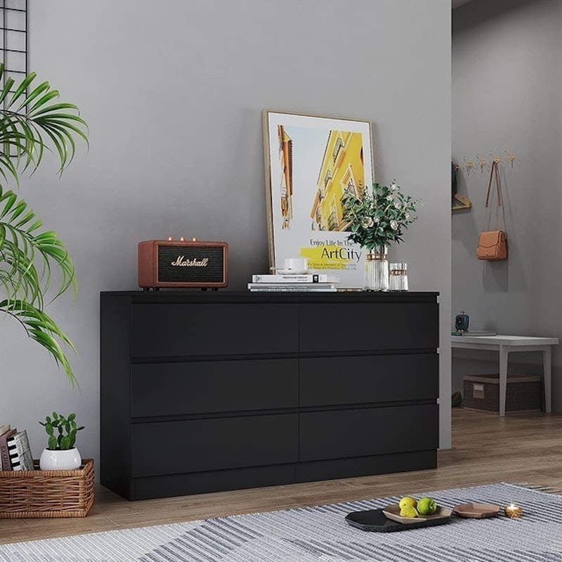 Chest of Drawers With Metal Runners, Black 3