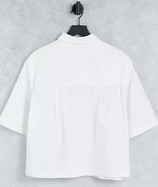Tall Pocket Detail Crop Shirt 2