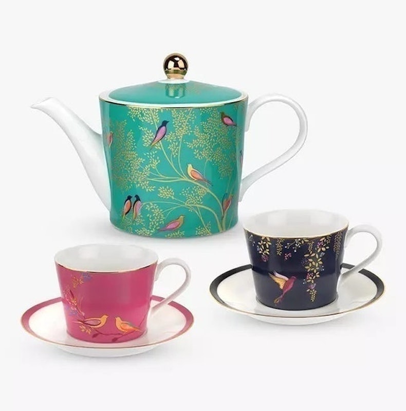 Chelsea Collection Teapot & Tea Cup Set 1