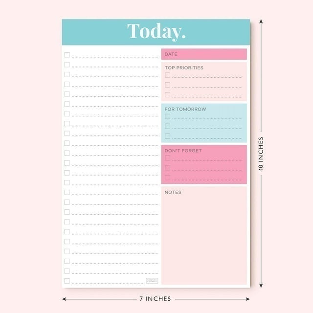 Daily Planner Notepad 2