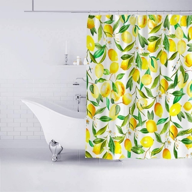 Lemon Shower Curtain 2